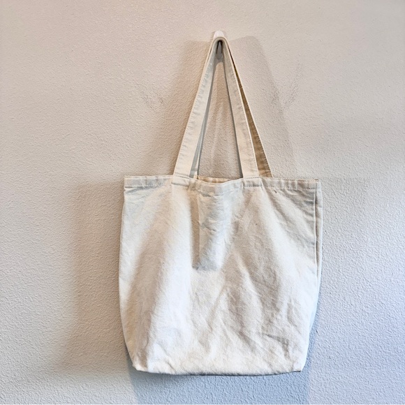 Coastal Preppy Gorpcore Patagonia Canvas Tote Bag Purple Logo Eco Carryall Totes - Picture 3 of 5